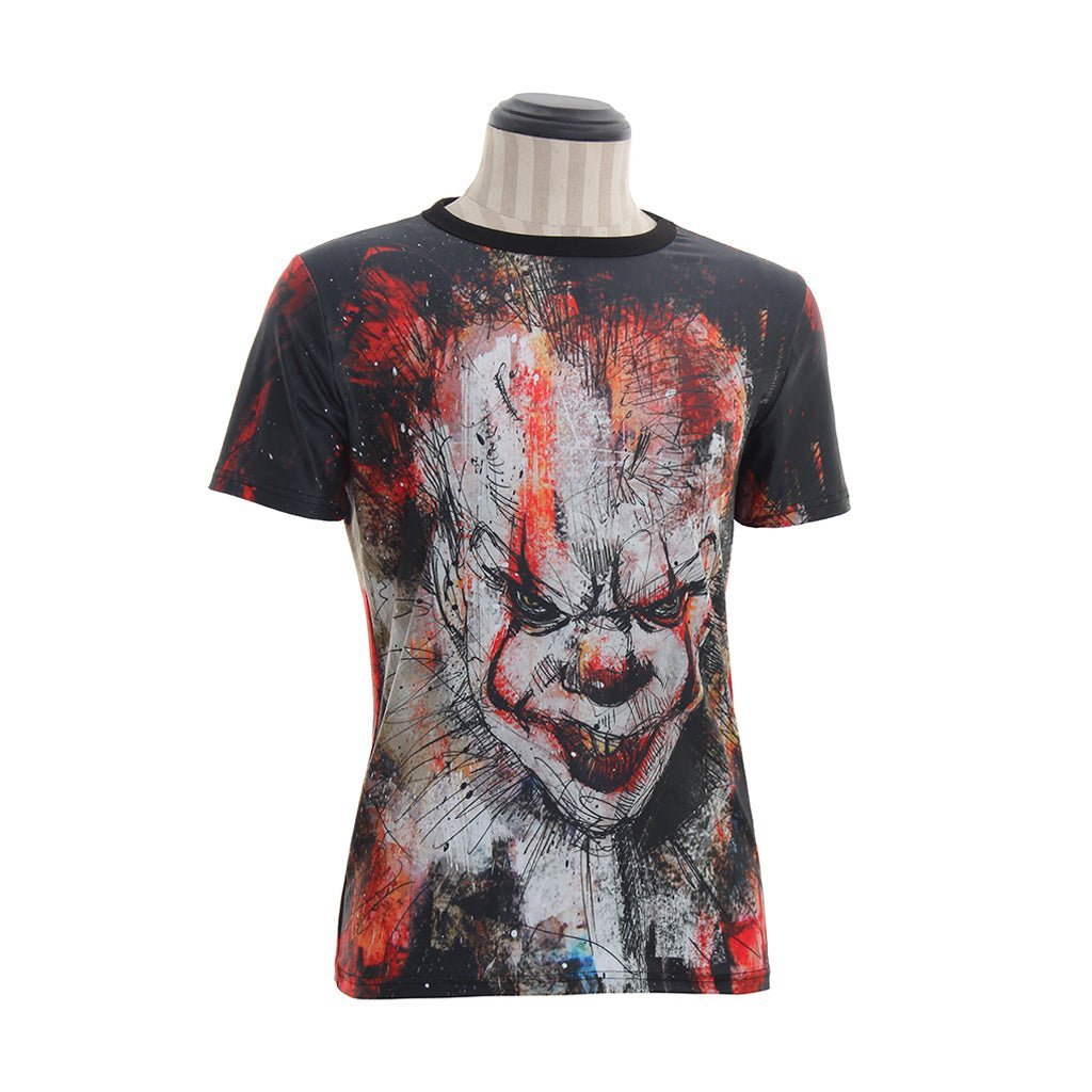Pennywise the Clown Cosplay Costume T-Shirt - It: Chapter One Official Merch-Astricos