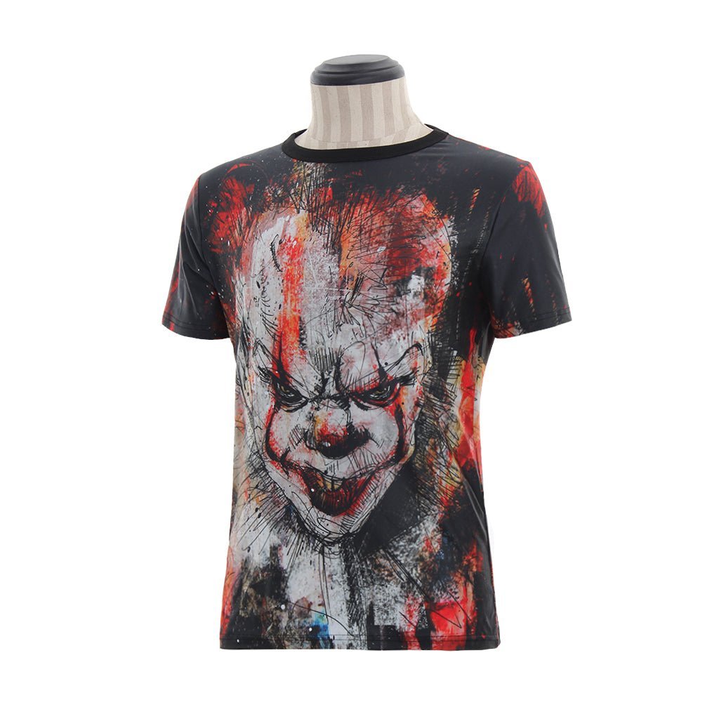 Pennywise the Clown Cosplay Costume T-Shirt - It: Chapter One Official Merch-Astricos