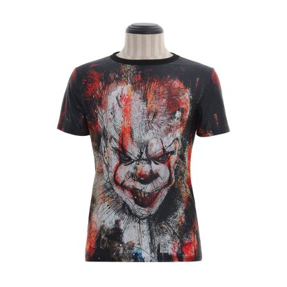 Pennywise the Clown Cosplay Costume T-Shirt - It: Chapter One Official Merch-Astricos