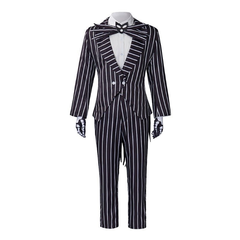 Jack Skellington Cosplay Costume - Halloween Suit with Jacket & Pants | Astricos-Astricos