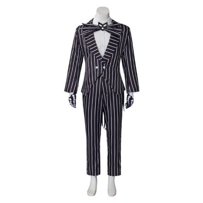 Jack Skellington Cosplay Costume - Halloween Suit with Jacket & Pants | Astricos-Astricos