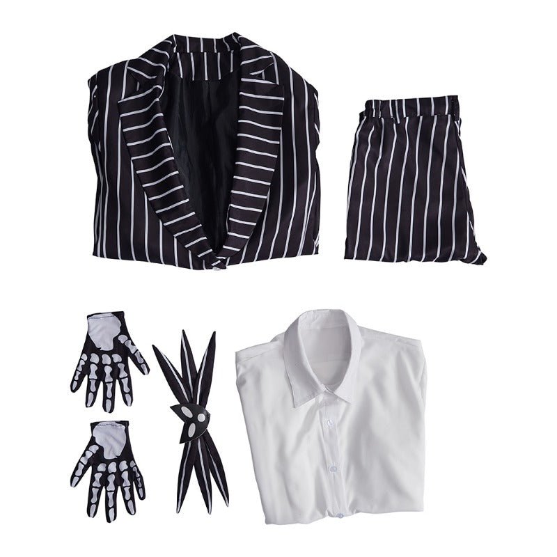 Jack Skellington Cosplay Costume - Halloween Suit with Jacket & Pants | Astricos-Astricos