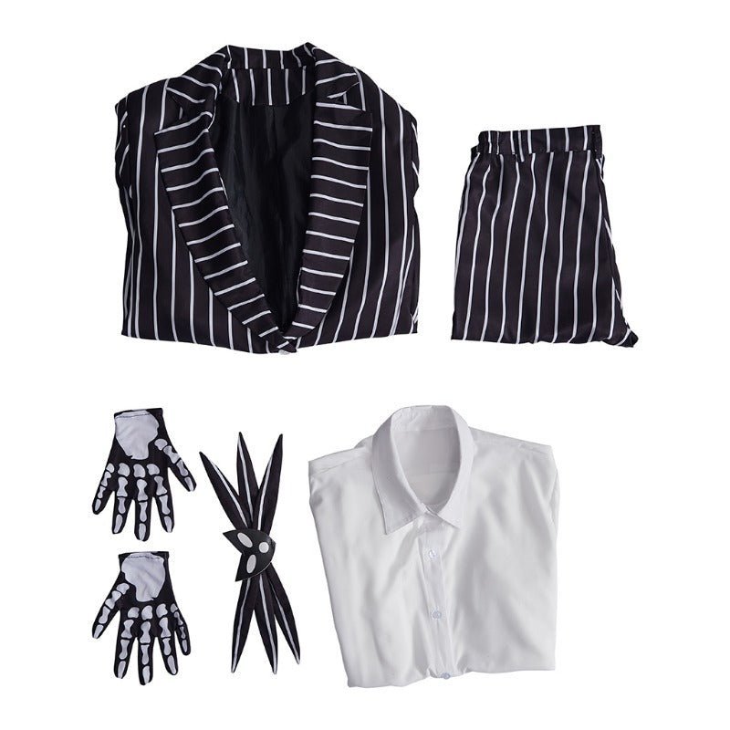Jack Skellington Cosplay Costume - Halloween Suit with Jacket & Pants | Astricos-Astricos