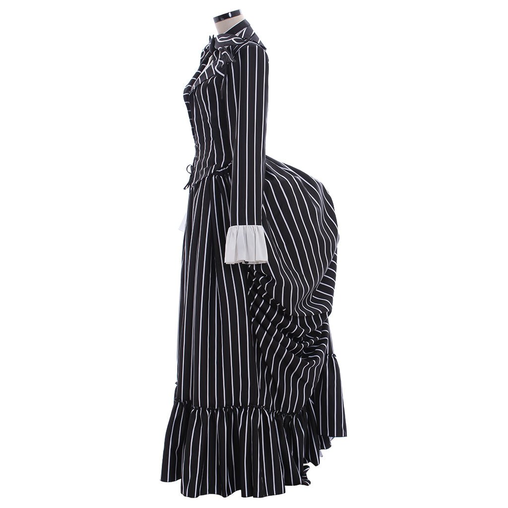 Jack Skellington Black Stripe Suit Jacket - Unisex Halloween Cosplay Costume-Astricos