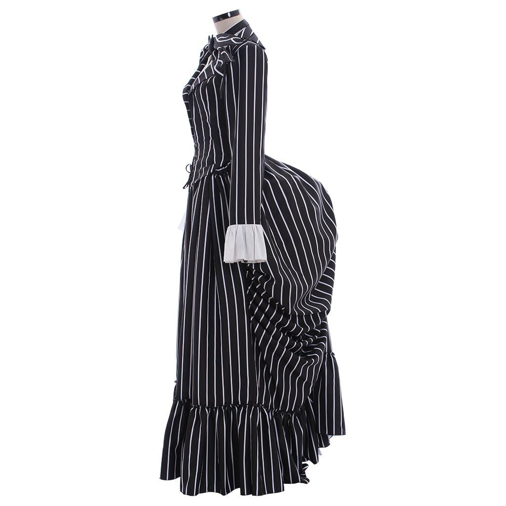 Jack Skellington Black Stripe Suit Jacket - Unisex Halloween Cosplay Costume-Astricos