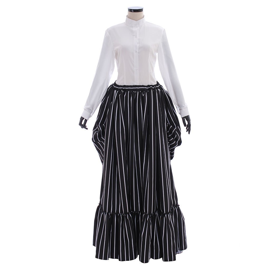 Jack Skellington Black Stripe Suit Jacket - Unisex Halloween Cosplay Costume-Astricos