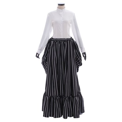 Jack Skellington Black Stripe Suit Jacket - Unisex Halloween Cosplay Costume-Astricos