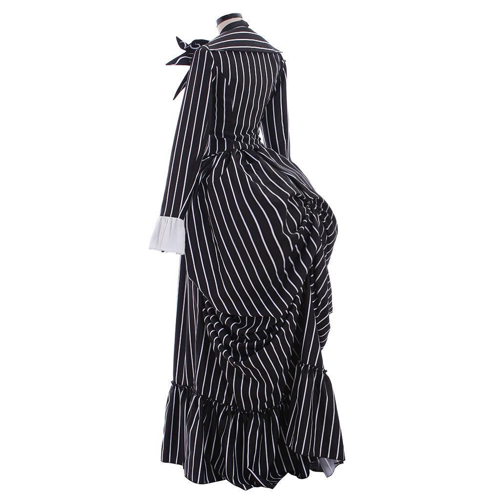 Jack Skellington Black Stripe Suit Jacket - Unisex Halloween Cosplay Costume-Astricos