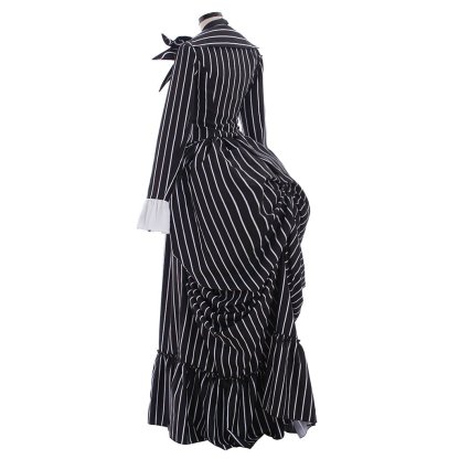 Jack Skellington Black Stripe Suit Jacket - Unisex Halloween Cosplay Costume-Astricos