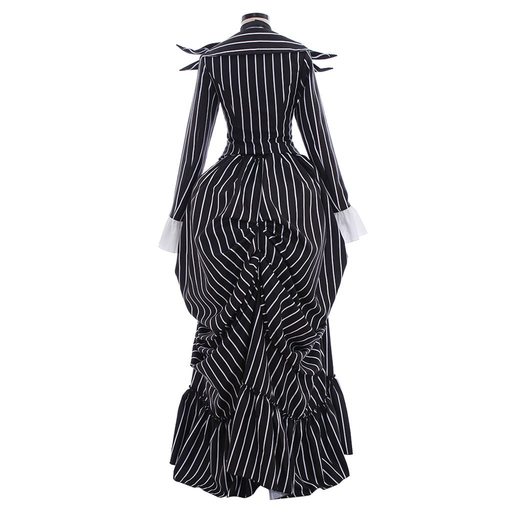 Jack Skellington Black Stripe Suit Jacket - Unisex Halloween Cosplay Costume-Astricos