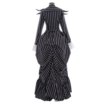 Jack Skellington Black Stripe Suit Jacket - Unisex Halloween Cosplay Costume-Astricos