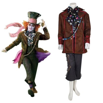 Johnny Depp Mad Hatter Costume - Alice in Wonderland Cosplay Suit for Adults | Halloween & Cosplay-Astricos