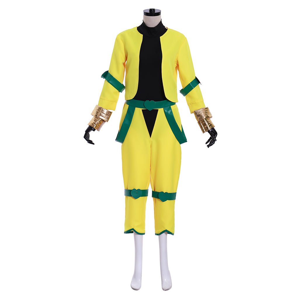 Jojo's Bizarre Adventure Dio Brando Cosplay Costume - Vibrant Yellow Jacket & Pants Set-Astricos