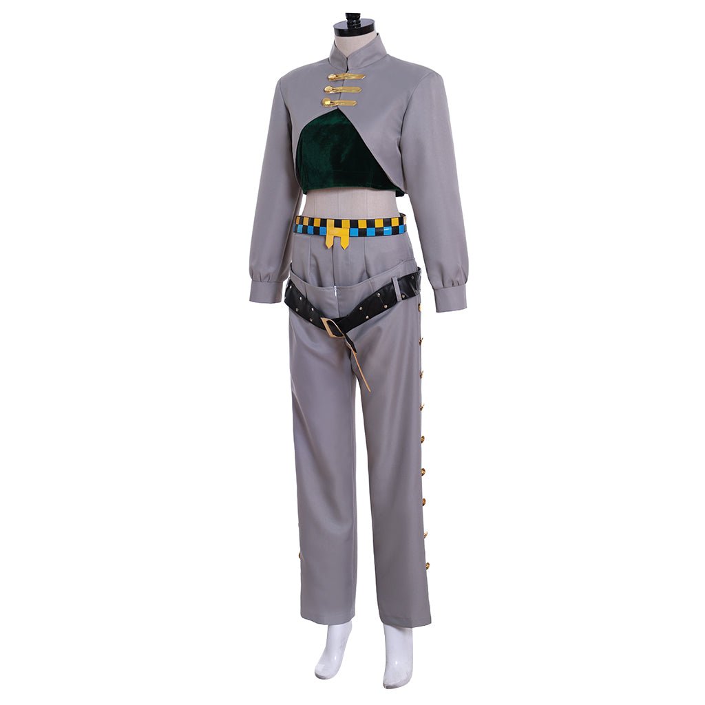Jojo's Bizarre Adventure Rohan Kishibe Cosplay Costume - Premium Anime Outfit-Astricos
