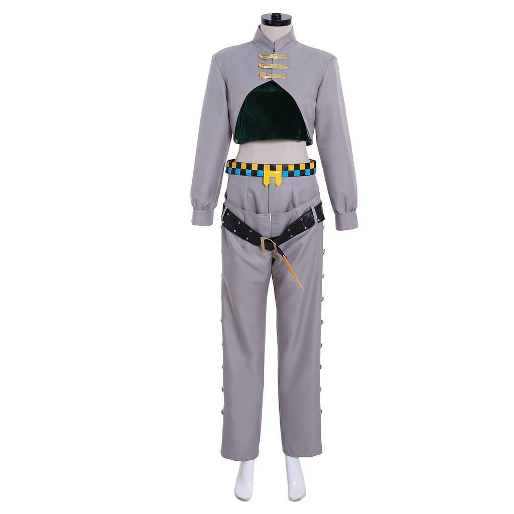 Jojo's Bizarre Adventure Rohan Kishibe Cosplay Costume - Premium Anime Outfit-Astricos