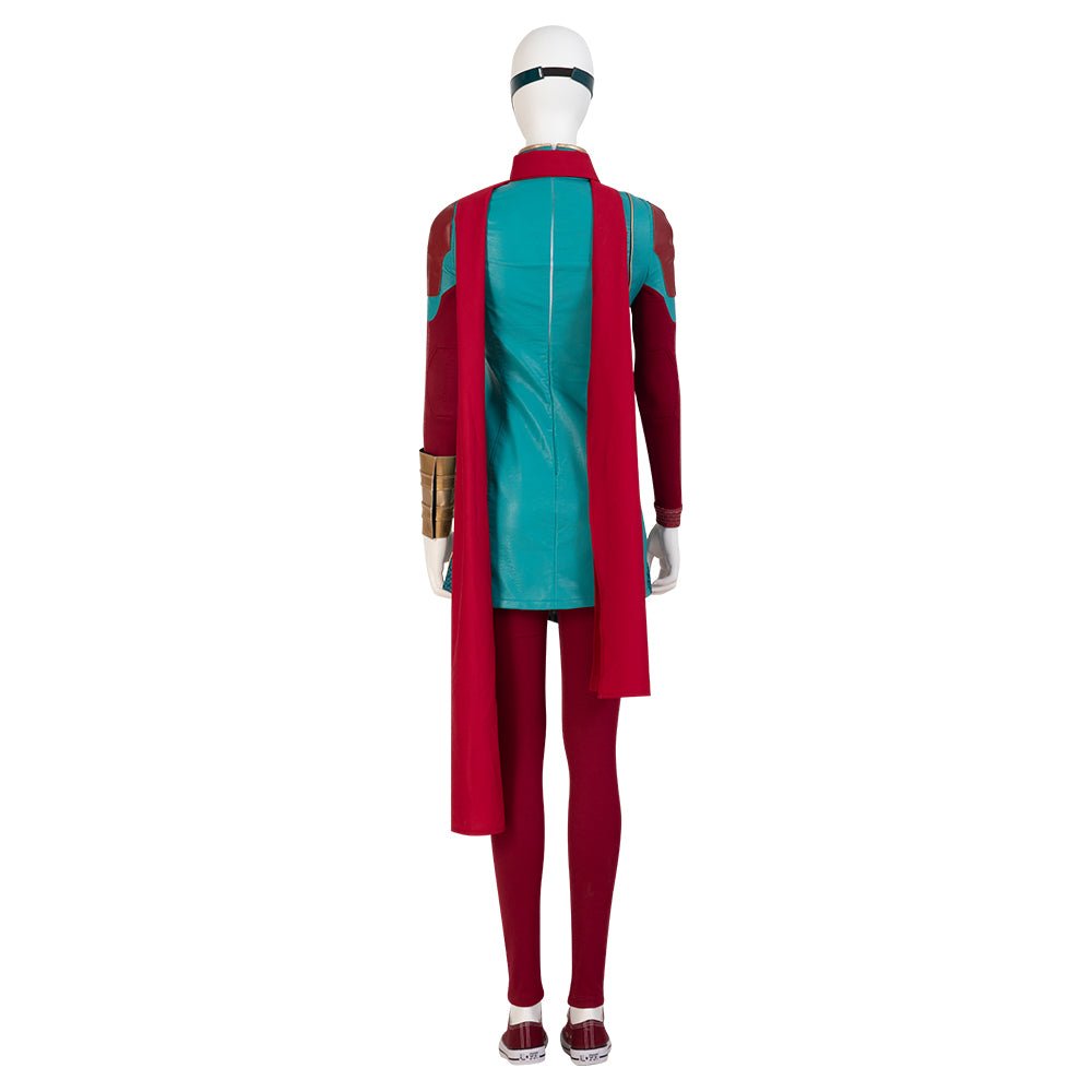 Kamala Khan Cosplay Costume with Halloween Cape – Ms. Marvel Inspired - Astricos