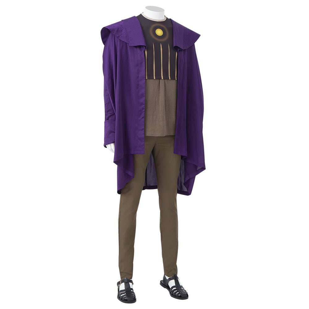 Kang the Conqueror Costume Loki Cosplay Halloween Uniform With Purple Cloak - Astricos