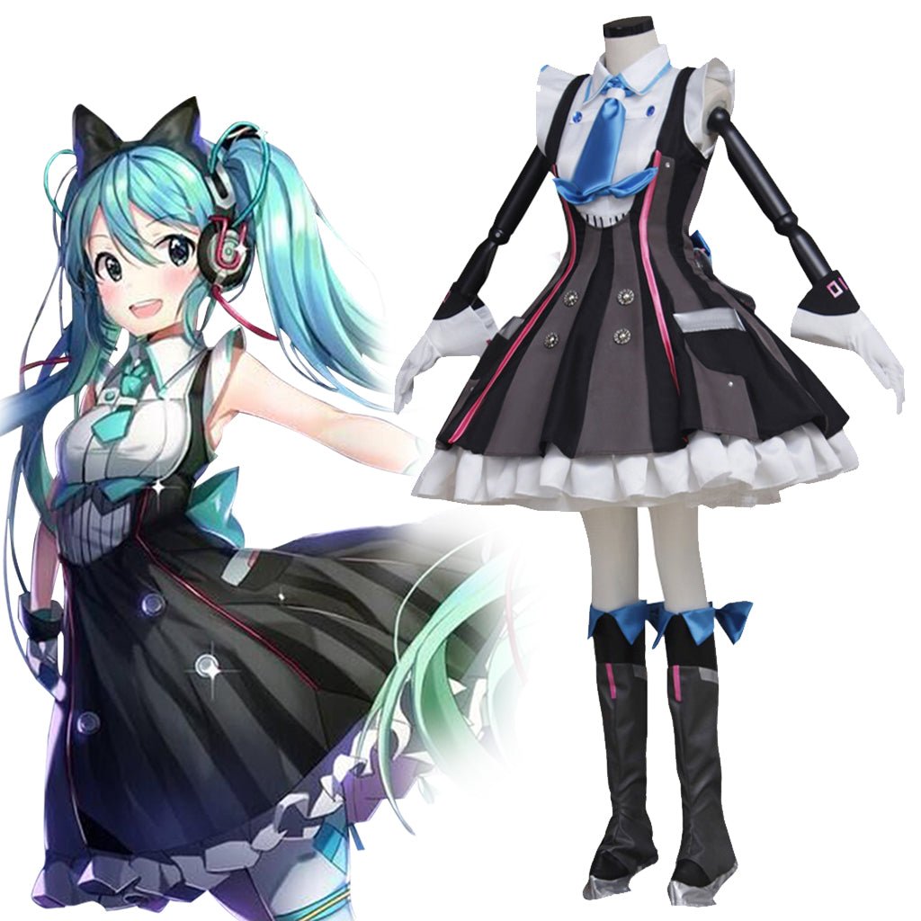 KIYO-KIYO Miku 2016 Magic Future Miku Cosplay Costume with Shoes & Earphone Custom Set | Astricos-Astricos