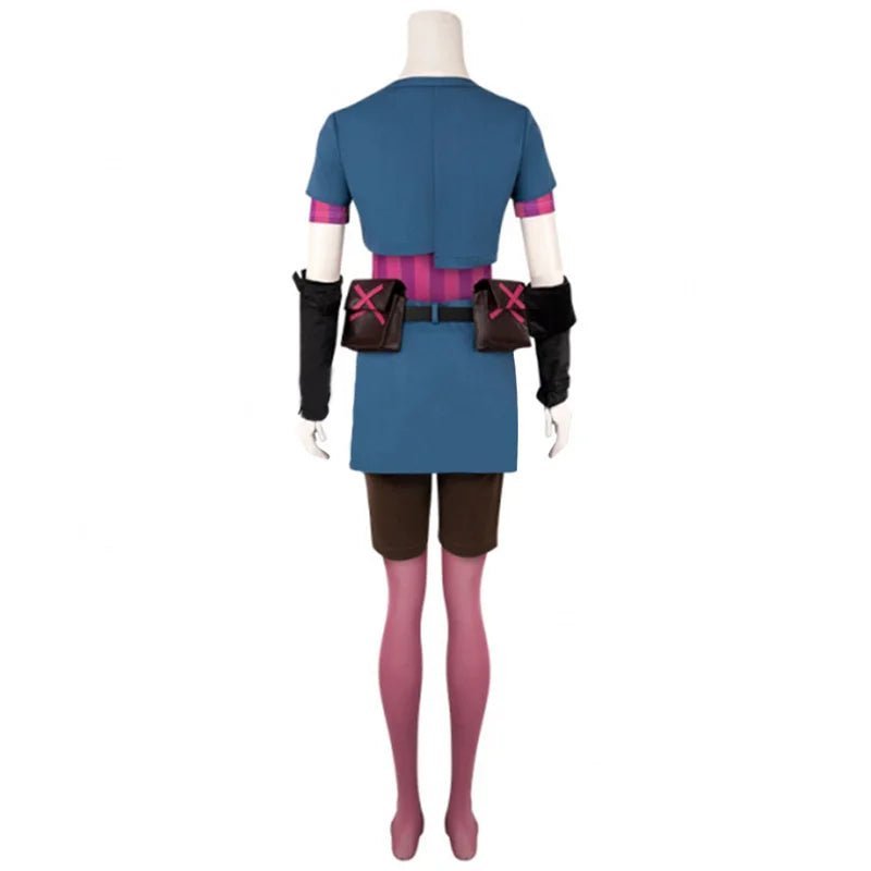 LOL Arcane Young Jinx Cosplay Costume - Women's Loli Powder Jinx Outfits | Astricos-Astricos