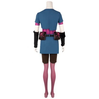 LOL Arcane Young Jinx Cosplay Costume - Women's Loli Powder Jinx Outfits | Astricos-Astricos