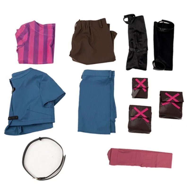 LOL Arcane Young Jinx Cosplay Costume - Women's Loli Powder Jinx Outfits | Astricos-Astricos