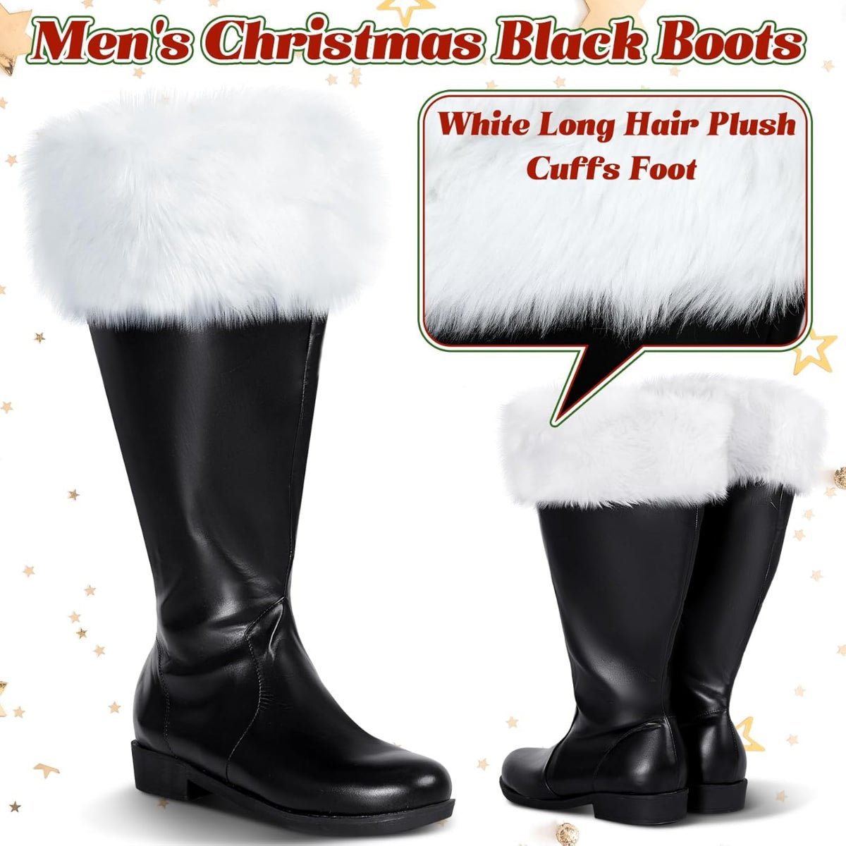 Festive Liitrsh Christmas Santa Claus Boots for Holiday Cosplay-Astricos