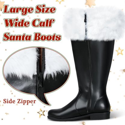Festive Liitrsh Christmas Santa Claus Boots for Holiday Cosplay-Astricos