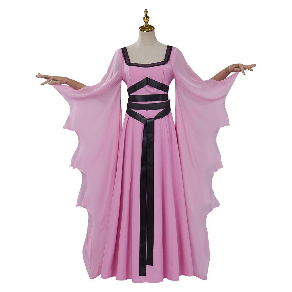 Lily Munster Cosplay Costume - Victorian Gothic Witch Dress & Vampire Robe for Halloween-Astricos