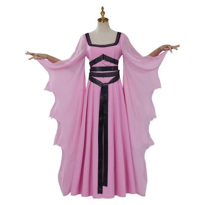 Lily Munster Cosplay Costume - Victorian Gothic Witch Dress & Vampire Robe for Halloween-Astricos