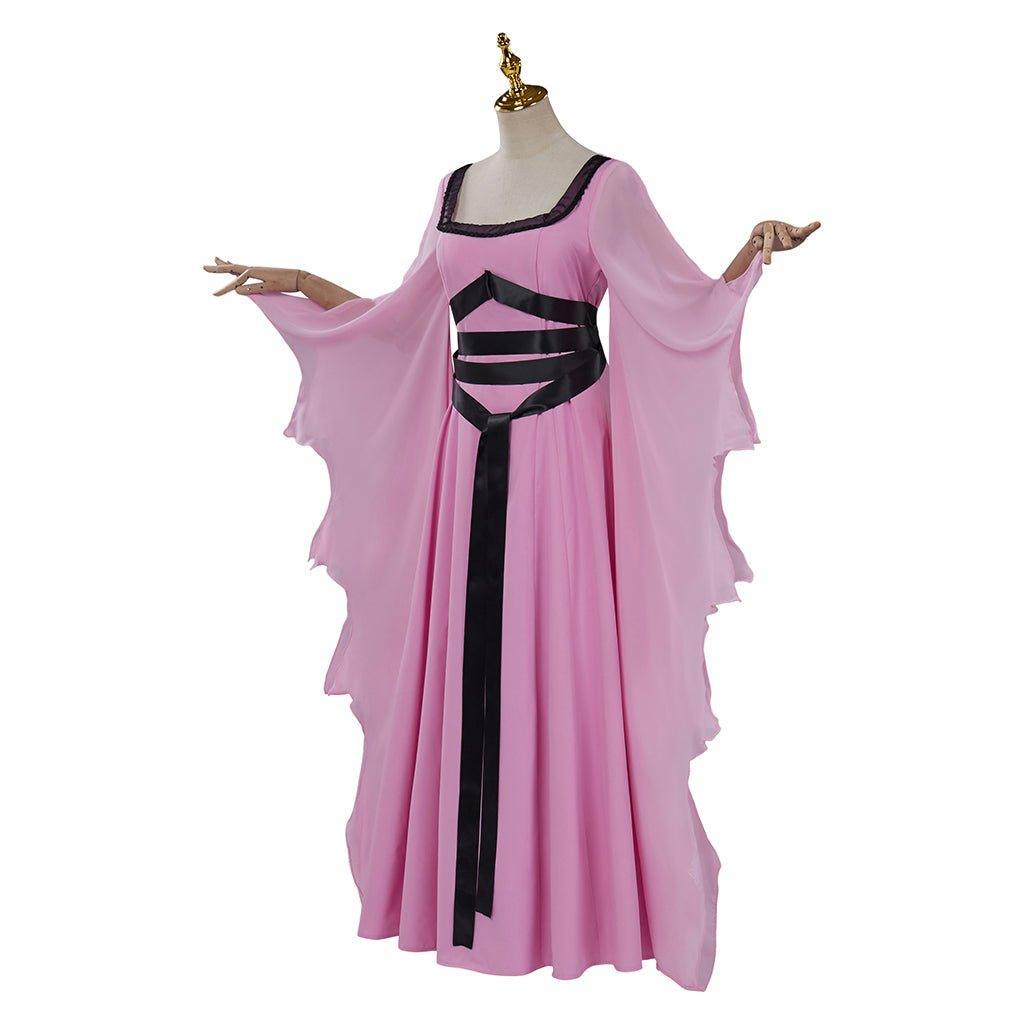 Lily Munster Cosplay Costume - Victorian Gothic Witch Dress & Vampire Robe for Halloween-Astricos