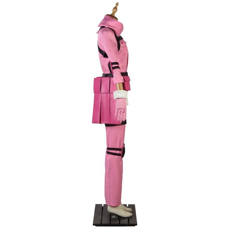 Custom Made LLENN Sword Art Online GGO Pink Uniform Cosplay Costume-Astricos