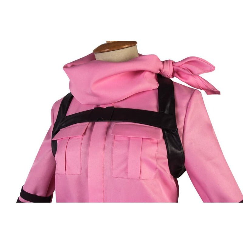 Custom Made LLENN Sword Art Online GGO Pink Uniform Cosplay Costume-Astricos