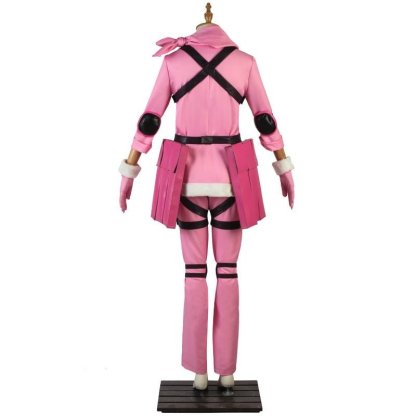 Custom Made LLENN Sword Art Online GGO Pink Uniform Cosplay Costume-Astricos