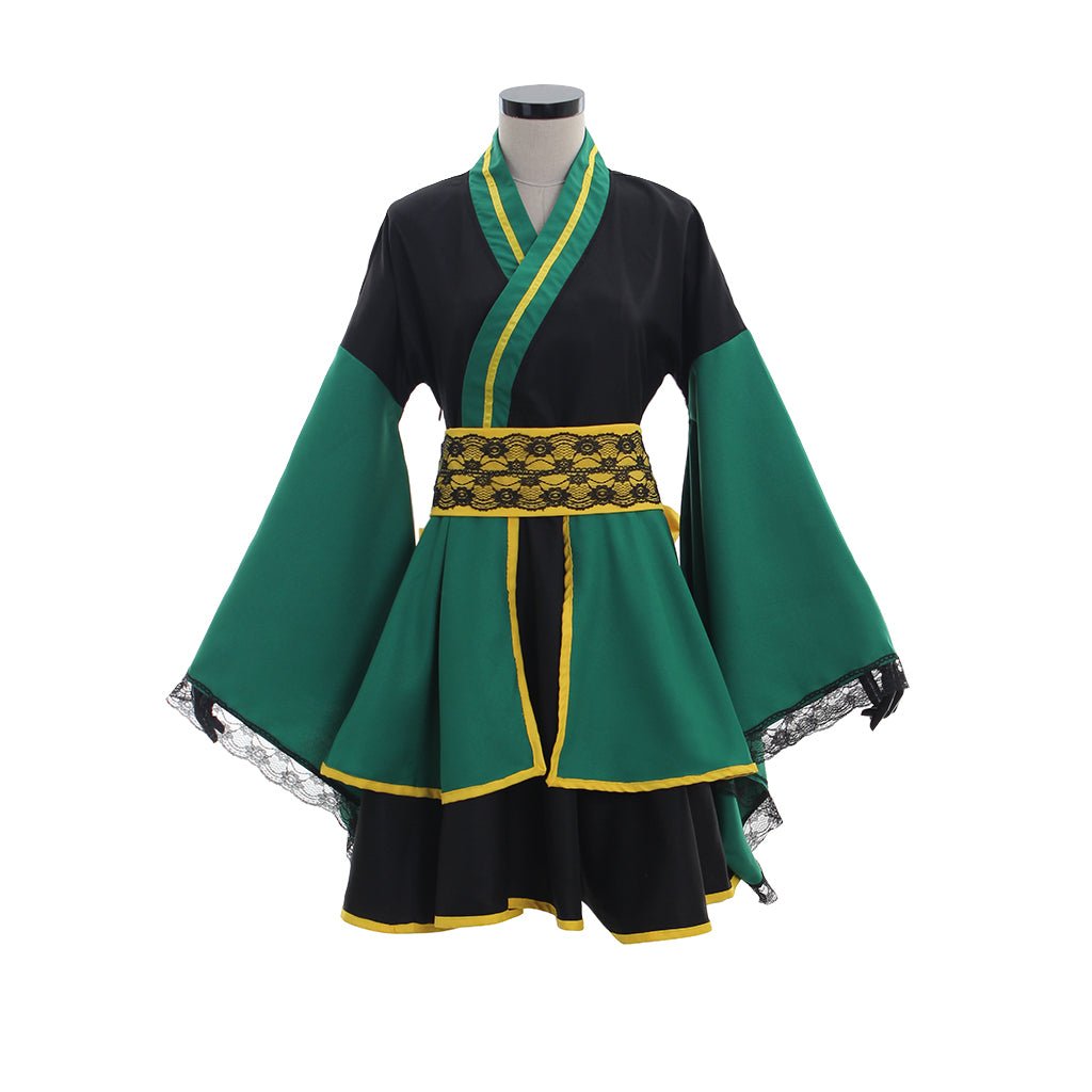 Loki Kimono Dress Cosplay Costume - Custom Made Marvel Outfit | Astricos-Astricos