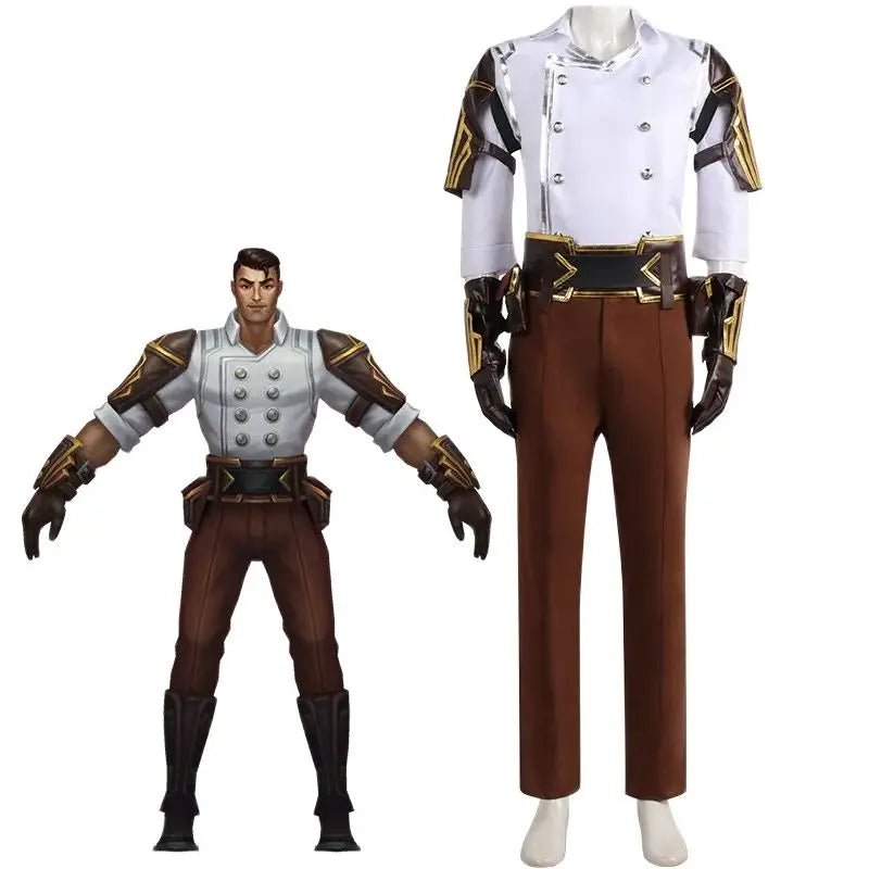 LoL Arcane Jayce Cosplay Costume - The Defender Of Tomorrow Uniform | Astricos-Astricos