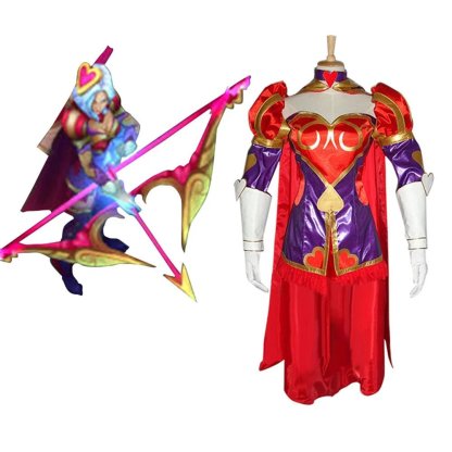 Sexy Ashe Cosplay Costume for Women - League of Legends Halloween Carnival Outfit-Astricos