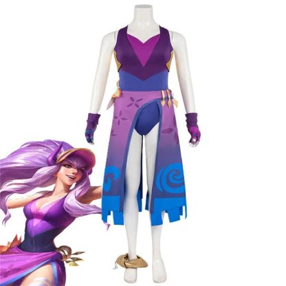 Sexy LOL Pool Party Syndra Cosplay Costume - Halloween & Carnival Dress Outfit-Astricos