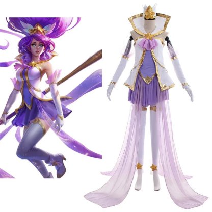 Sexy LOL Star Guardian Janna Cosplay Costume for Women - Halloween & Christmas Party Outfit-Astricos