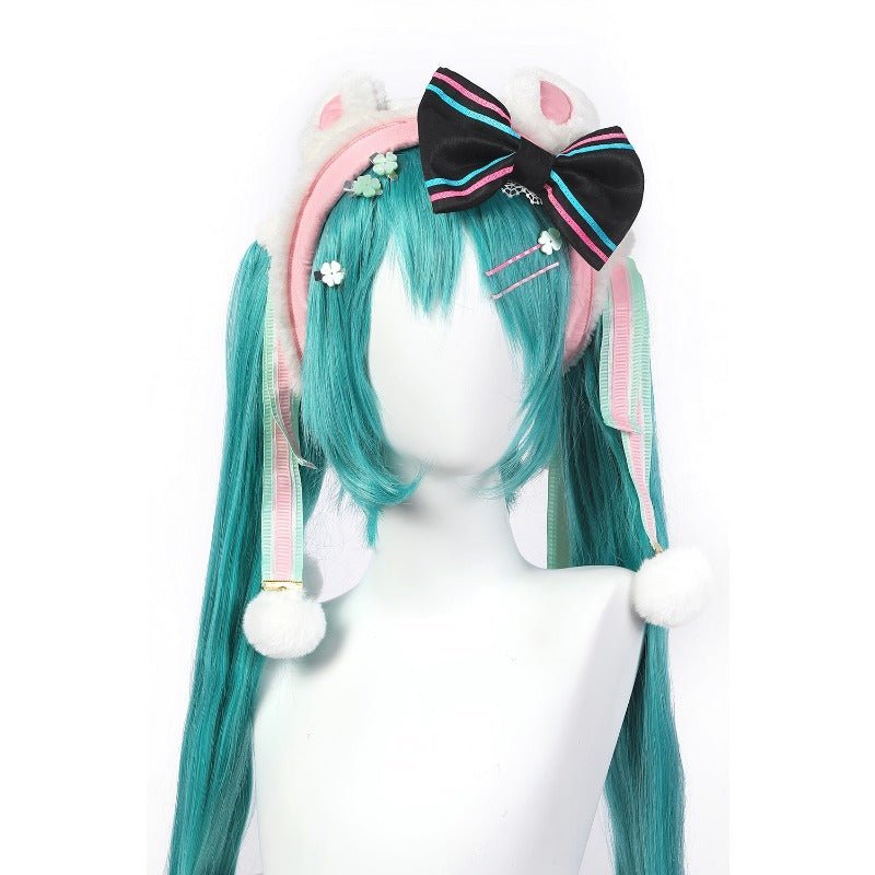 Magical Mirai 2021 Clover Bunny Miku Cosplay Costume with Boots - Hatsune Miku Cosplay Outfit - Astricos