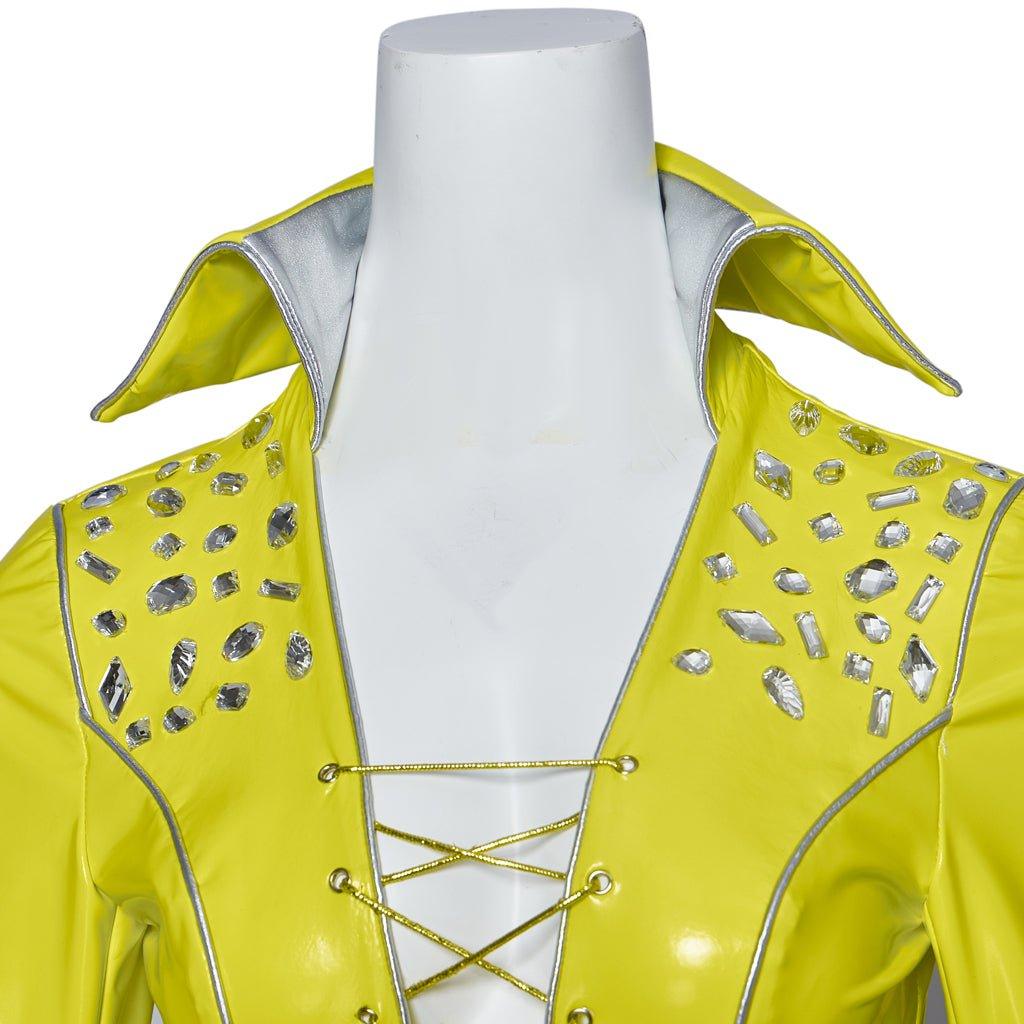Mamma Mia Women's Disco Cosplay Costume | Glossy Full Set for Performances & Parties-Astricos