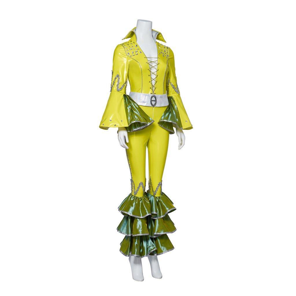 Mamma Mia Women's Disco Cosplay Costume | Glossy Full Set for Performances & Parties-Astricos