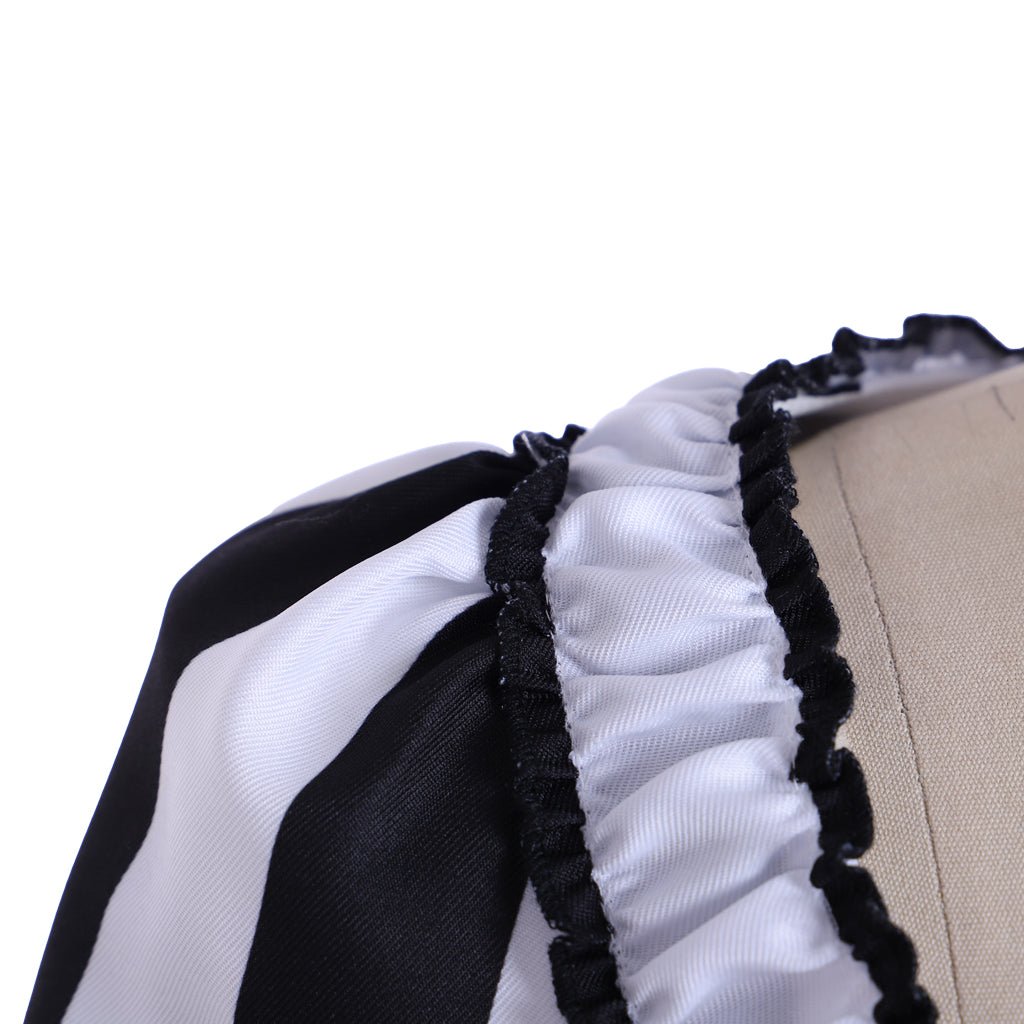 Marie Antoinette Rococo Stripe Dress | Victorian Gothic Ball Gown Cosplay Costume for Women | Astricos-Astricos