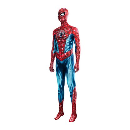 Marvel Spider - Man 2 Peter Parker Cosplay Costume - Halloween Battle Suit Blue Red Bodysuit - Astricos