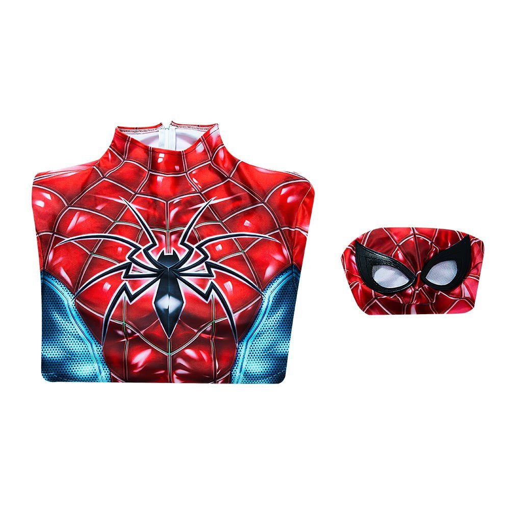 Marvel Spider - Man 2 Peter Parker Cosplay Costume - Halloween Battle Suit Blue Red Bodysuit - Astricos