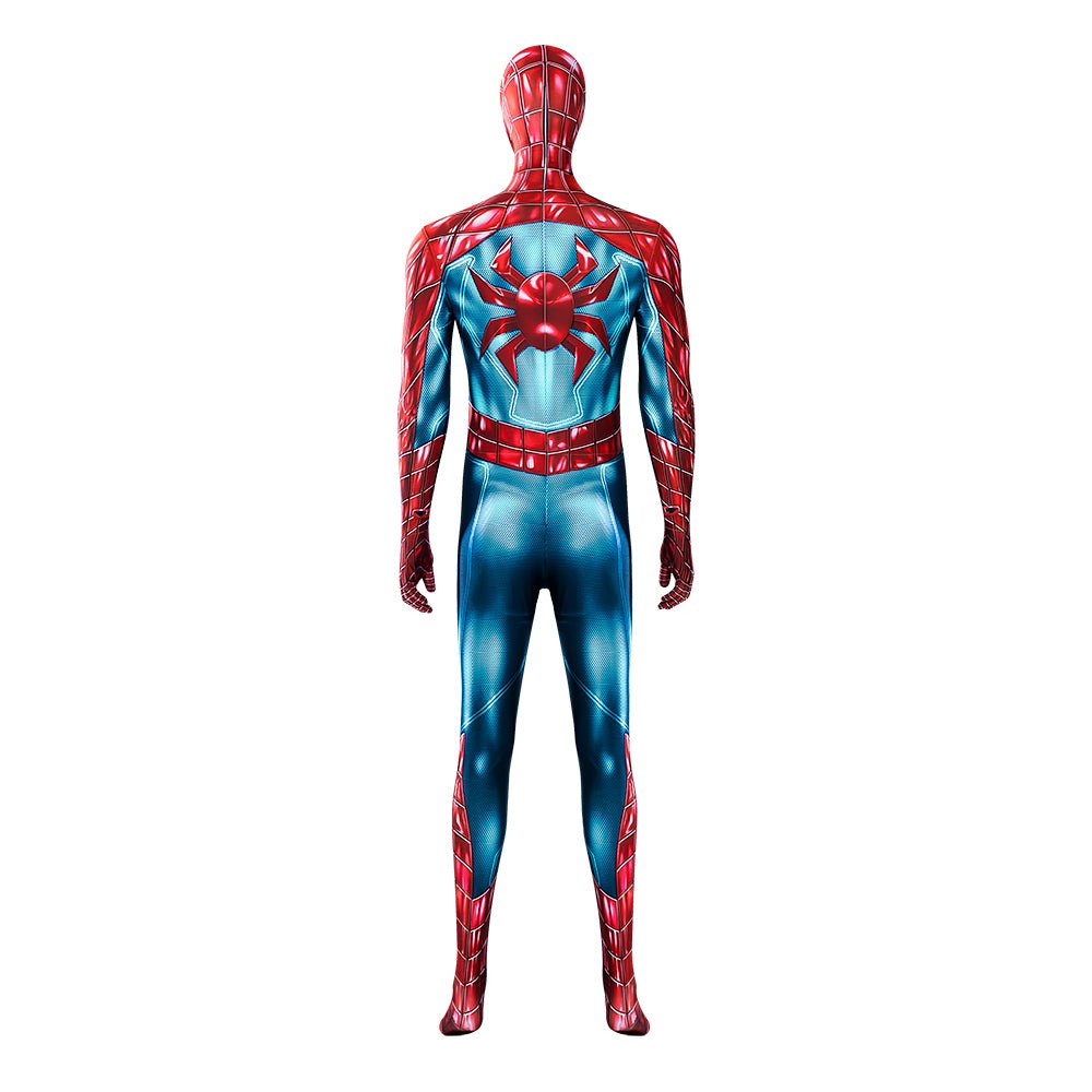 Marvel Spider - Man 2 Peter Parker Cosplay Costume - Halloween Battle Suit Blue Red Bodysuit - Astricos