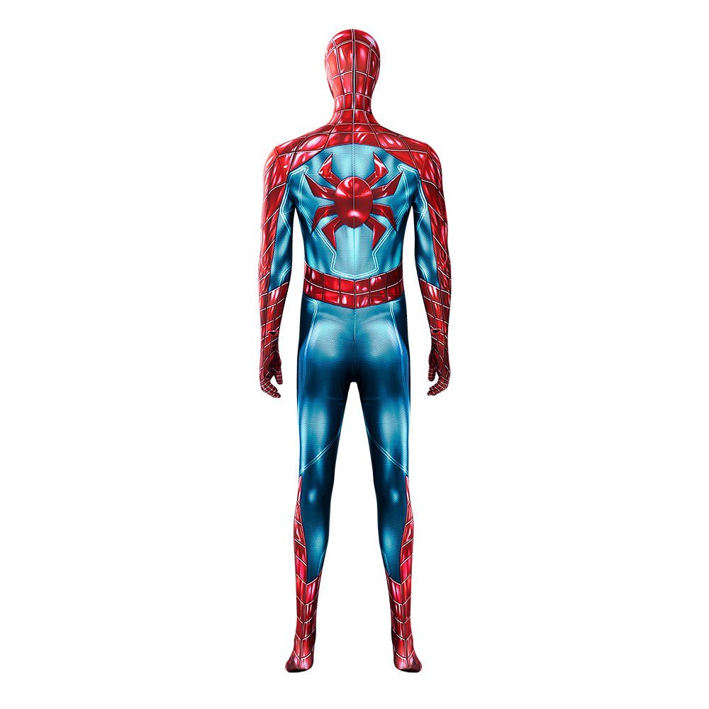 Marvel Spider - Man 2 Peter Parker Cosplay Costume - Halloween Battle Suit Blue Red Bodysuit - Astricos