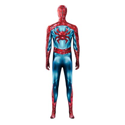 Marvel Spider - Man 2 Peter Parker Cosplay Costume - Halloween Battle Suit Blue Red Bodysuit - Astricos
