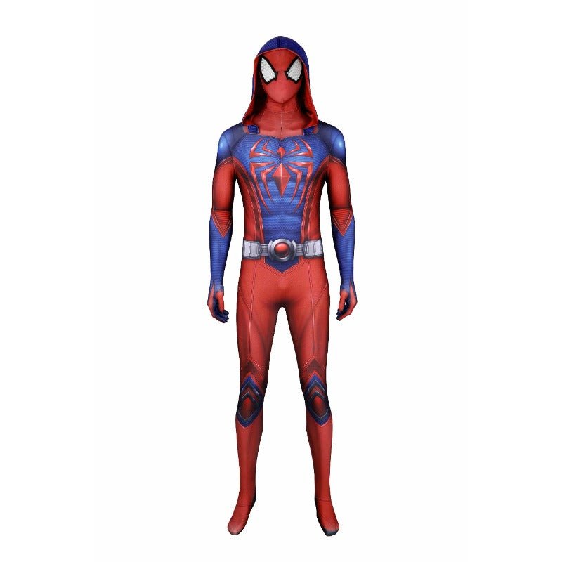 Marvel's Spider - Man 2 Peter Parker Scarlet III Suit Cosplay Bodysuit Jumpsuit - Astricos