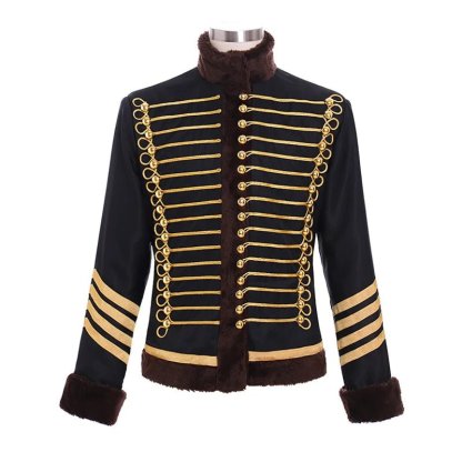 Medieval Aristocracy Parade Jacket - Elegant Cosplay Winter Coat for Halloween & Military Events | Astricos-Astricos