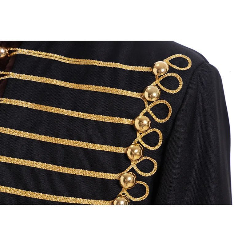 Medieval Aristocracy Parade Jacket - Elegant Cosplay Winter Coat for Halloween & Military Events | Astricos-Astricos